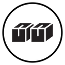 Box Black Filled icon