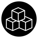 Boxes Black Filled icon