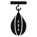 Boxing punch bag Black Filled icon
