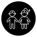 Boy and girl icon