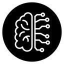 Brain circuit icon