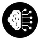 Brain circuit icon