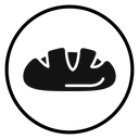 Bread loaf icon