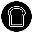 Bread loaf icon