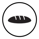 Bread loaf icon