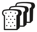 Bread slice icon