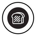 Bread slice icon