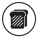 Bread slice icon