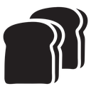 Bread slice icon