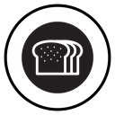 Bread slice icon