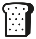 Bread slice icon