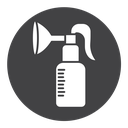 Breast pump Black Filled icon