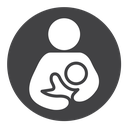 Breastfeeding Black Filled icon
