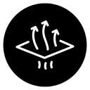 Breathable fabric icon