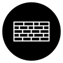 Brick Wall Black Filled icon