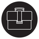 Briefcase Black Filled icon