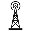 Broadcast tower icon