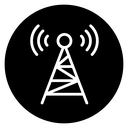 Broadcast tower icon
