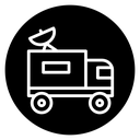 Broadcast van icon