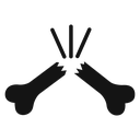 Broken bone icon
