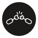 Broken chain icon