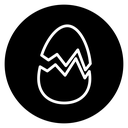 Broken egg icon