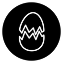 Broken egg icon