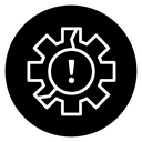 Broken gear icon