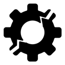 Broken gear icon
