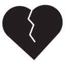 Broken heart icon