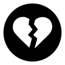 Broken heart icon