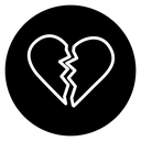 Broken heart 2 icon