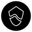 Broken shield icon