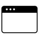 Browser Window Three Dots icon