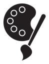 Brush and Palette icon