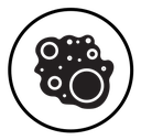 Bubbles and foam icon
