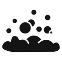 Bubbles and foam icon