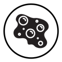 Bubbles and foam icon