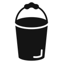 Bucket Black Filled icon