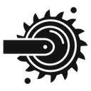 Bucket wheel excavator icon