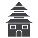 Buddhist temple icon