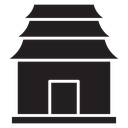 Buddhist temple icon