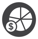 Budget planning Black Filled icon