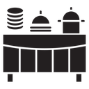 Buffet table icon