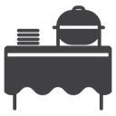 Buffet table 3 icon