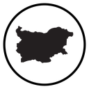 Bulgaria map Black Filled icon