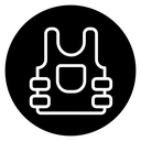 Bulletproof vest icon