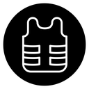 Bulletproof vest icon