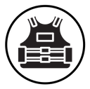 Bulletproof vest icon