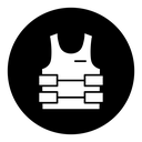 Bulletproof vest icon